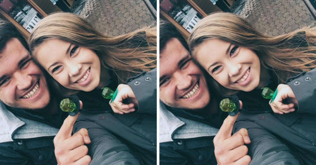 Bindi Irwin sports a huge ring on her left ring finger in a new picture with her boyfriend