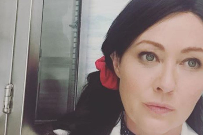 Shannen Doherty shares an emotional message to fans as she gets back on set for the first time in years
