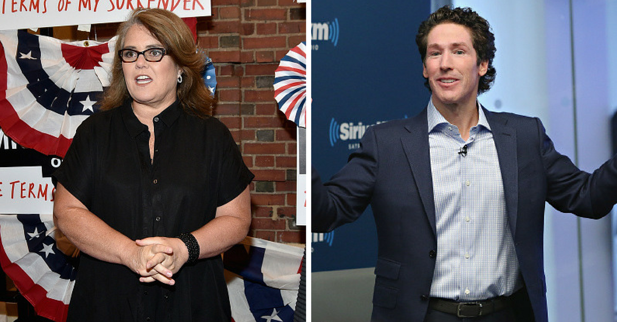 Rosie O’Donnell tells Joel Osteen to be more like Jesus after his megachurch fiasco