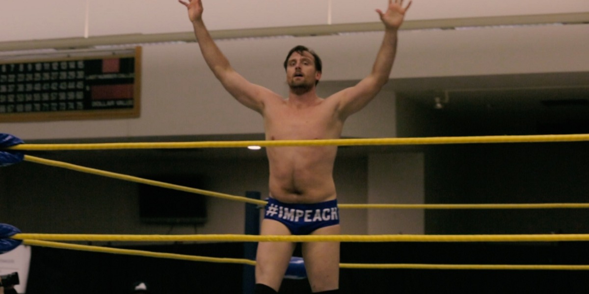 Pro wrestler “The Progressive Liberal” is a bad guy everywhere he goes – except Washington, DC