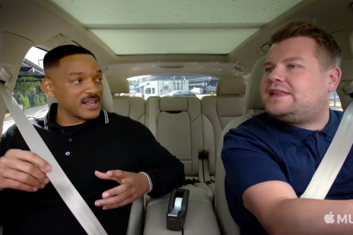 Watch Will Smith and James Corden get jiggy with it in this clip from “Carpool Karaoke: The Series”