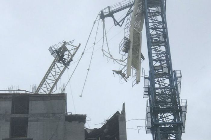 Residents report hearing noises as Hurricane Irma’s powerful winds take out three construction cranes