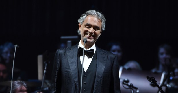 Andrea Bocelli had a scary fall off a horse in Italy
