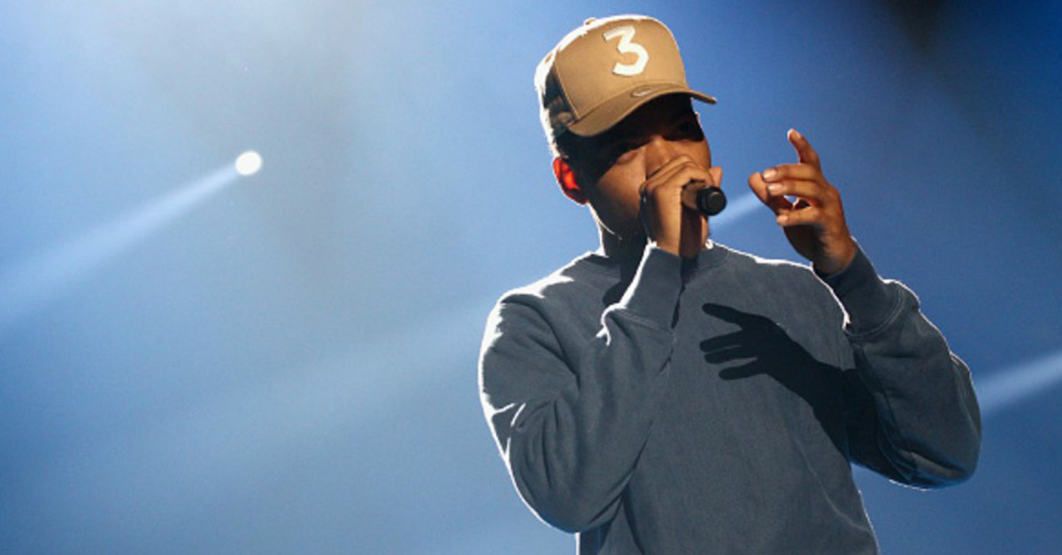 Chance the Rapper had a lot to say in the Emmy’s opening number