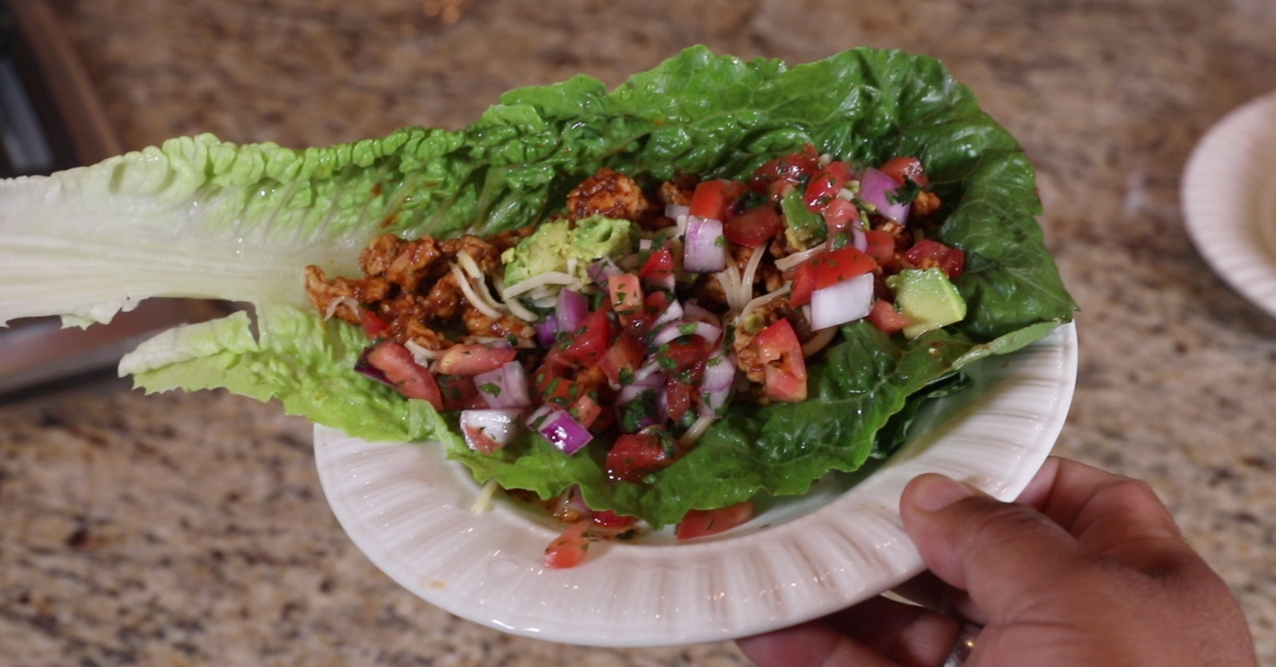 She swaps shells for lettuce to put a deliciously healthy spin on taco