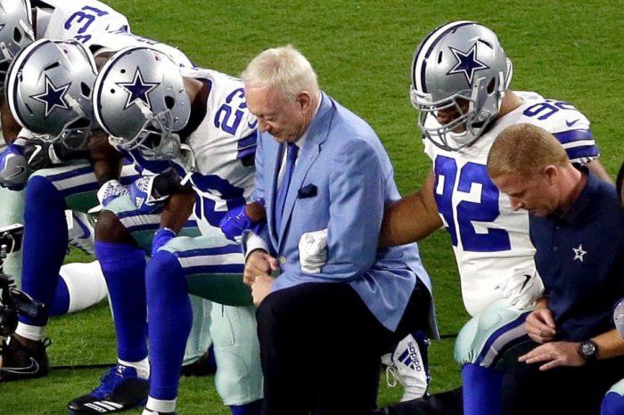 Before he took a knee in Arizona, Trump reportedly called Jerry Jones over and over