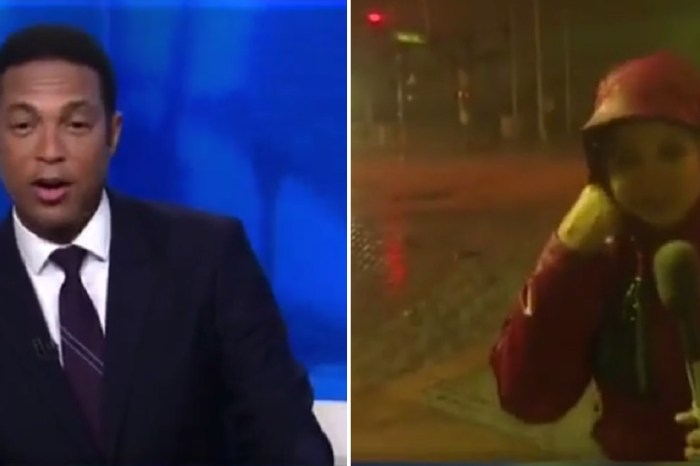 Don Lemon compliments “chunky” correspondent during live hurricane broadcast