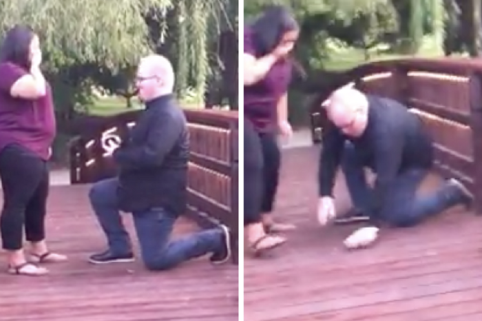 Man’s Proposal Goes Off With a Splash When He Drops $3K Engagement Ring into a Pond