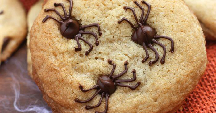 Add spiders to your chocolate chip cookies for an extra spooky Halloween treat