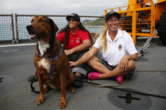 2 dogs and their owners spent 5 months lost at sea on a sailboat