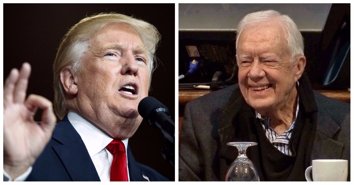 Jimmy Carter defends Donald Trump Rare