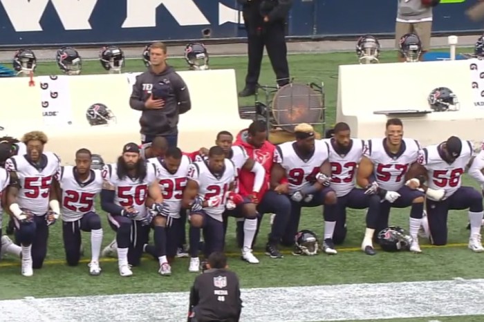 Here’s how the Houston Texans players felt as they took a knee Sunday during the national anthem