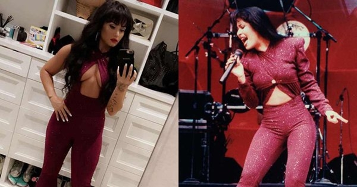 Demi Lovato Makes A Picture Perfect Selena Copy This Halloween Rare Channel selena this year with these halloween costume ideas. demi lovato makes a picture perfect