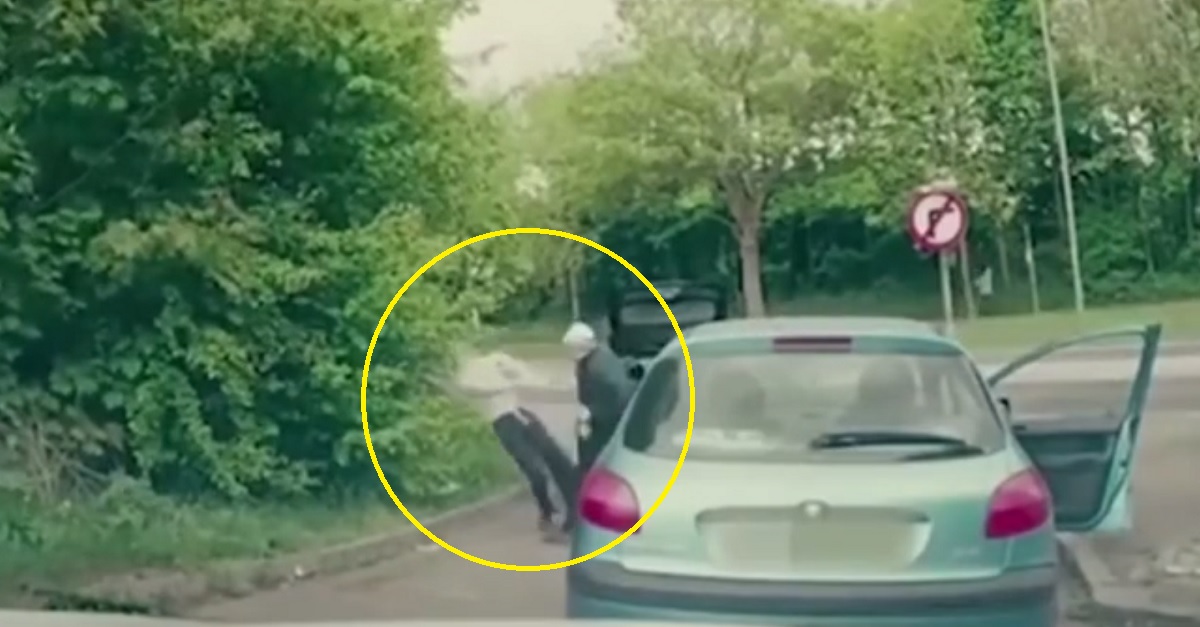 Two guys confronted another driver with a bat, but quickly learned he was an MMA fighter