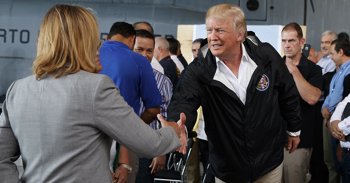 President Trump Visits Puerto Rico To See Hurricane Maria Damage | Rare