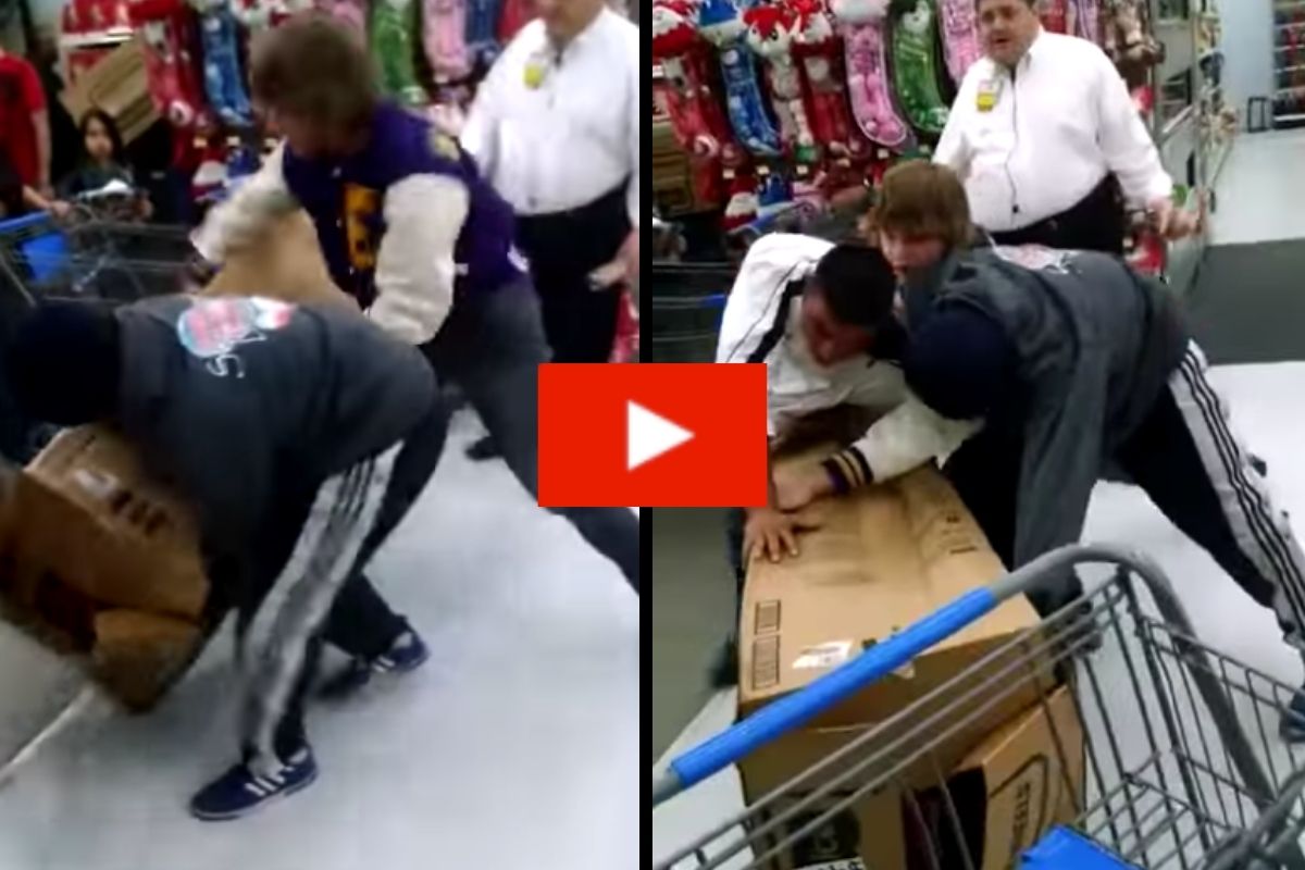 4 Grown Men Embarrass Themselves by Fighting Over Toy Car on Black