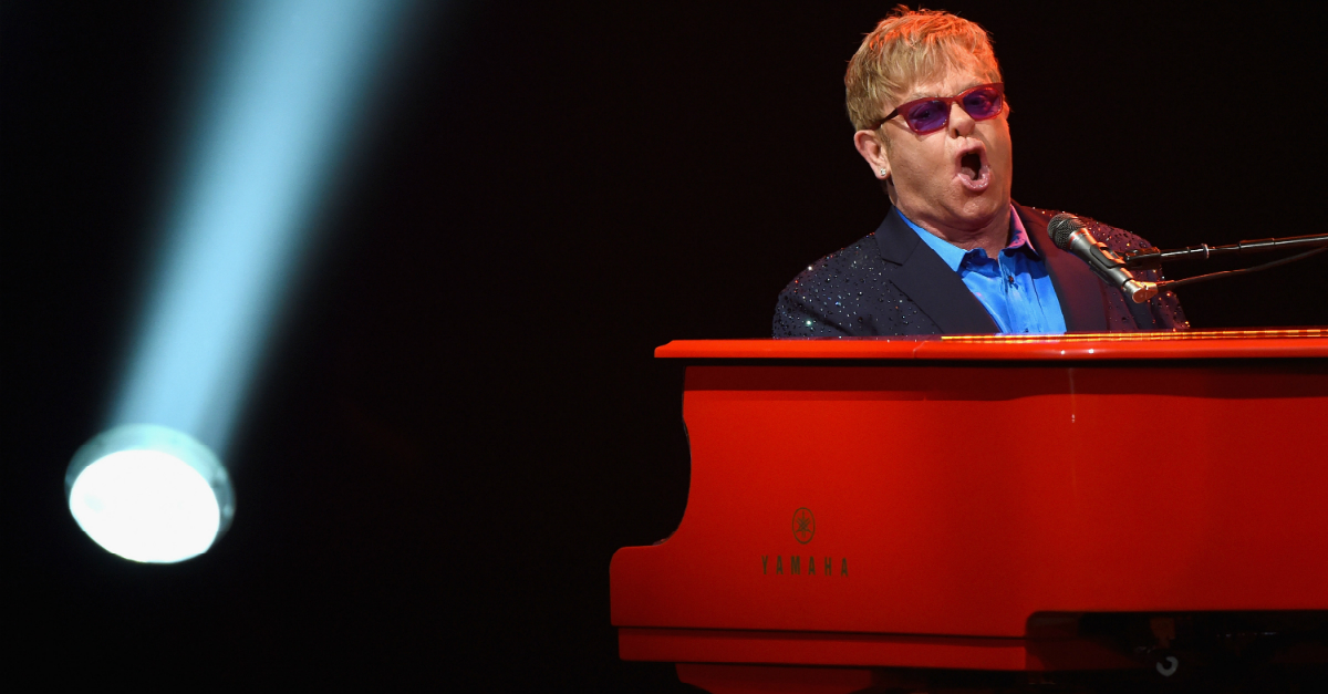 Elton John halted his concert in the middle of a song to curse out his failing piano