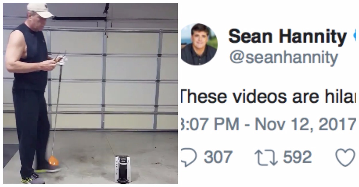 Folks are smashing Keurig machines for Sean Hannity and the Fox News host thinks it’s “hilarious”