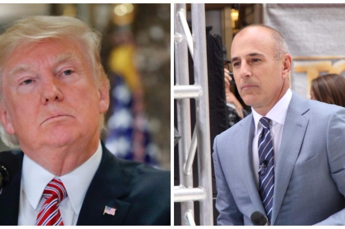 Donald Trump responded to Matt Lauer’s firing at NBC by putting everyone else there on notice