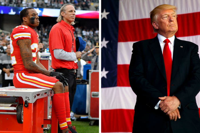 NFL player protesting during the national anthem has an unexpected proposition for President Trump