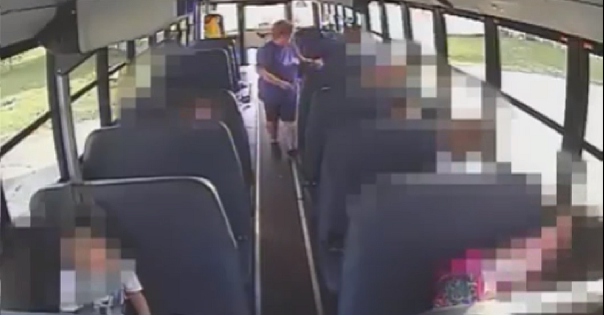 Girl Falls From The Bus And Her Head Splits