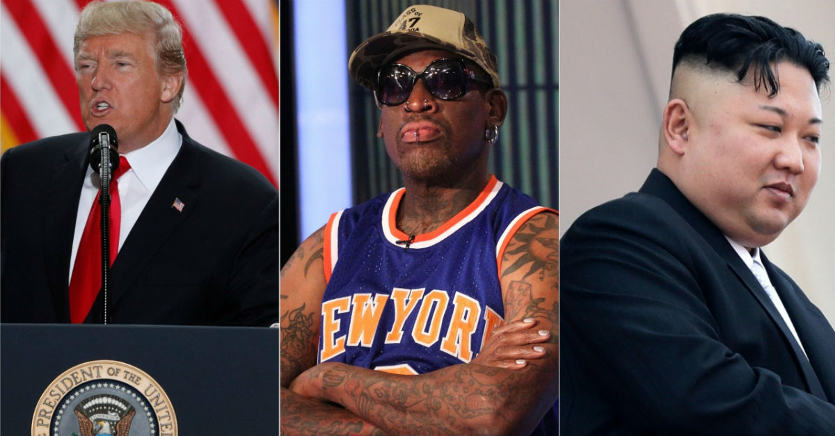 Dennis Rodman thinks he’s the best chance at fixing Trump and Kim Jong-un’s relationship