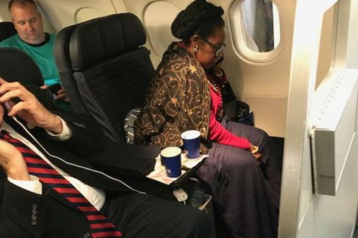 After a woman accused her of taking her plane seat, Rep. Sheila Jackson Lee invoked racism
