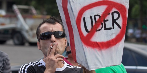 The massive anti-Uber taxi protests in Spain show the desperate need for deregulation