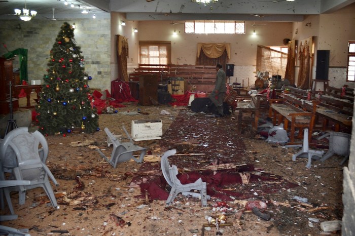 Christians were murdered by terrorists this morning as they attended church just before Christmas