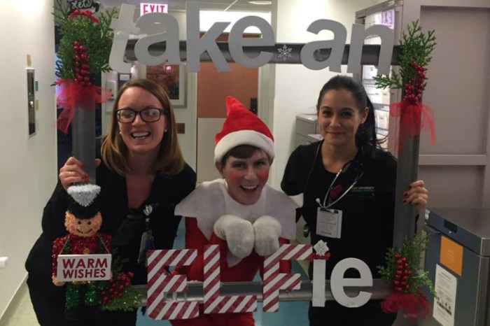 Elf on the Shelf Doppelganger spreads Christmas cheer at Rush Hospital
