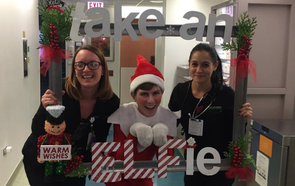 Elf on the Shelf Doppelganger spreads Christmas cheer at Rush Hospital