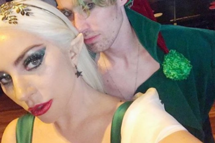 Lady Gaga’s raunchy elf costume puts her at the very top of Santa’s Naughty List