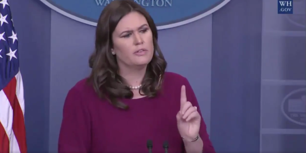 Sarah Huckabee Sanders just schooled a CNN reporter on why his channel is “fake news”