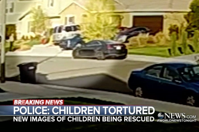 Video shows kids escaping the “torture house,” with one running for freedom after the parents’ arrest