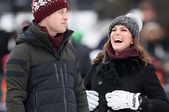 Nothing is cuter than pregnant Duchess Catherine challenging Prince William to a shootout on the ice