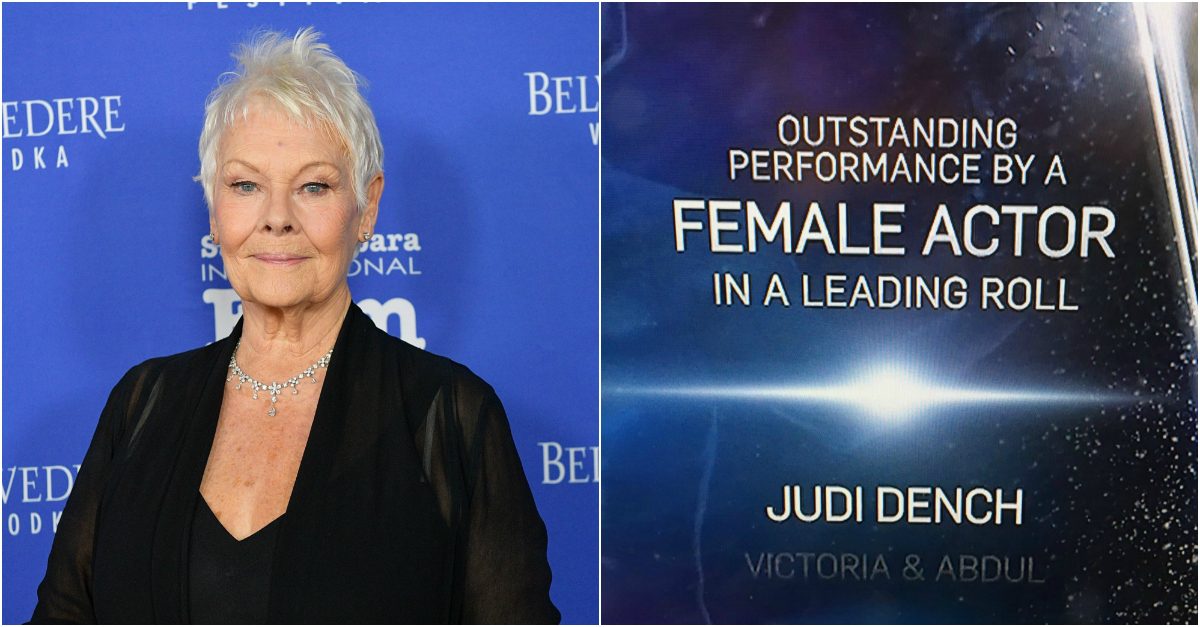 Judi Dench was nominated for best female actor in a leading \u201croll\u201d | Rare