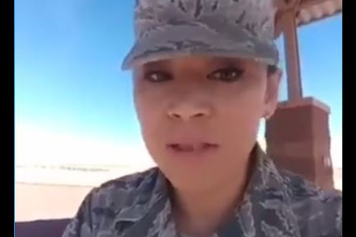 An Air Force sergeant’s explosive rant has her military career hanging in the balance