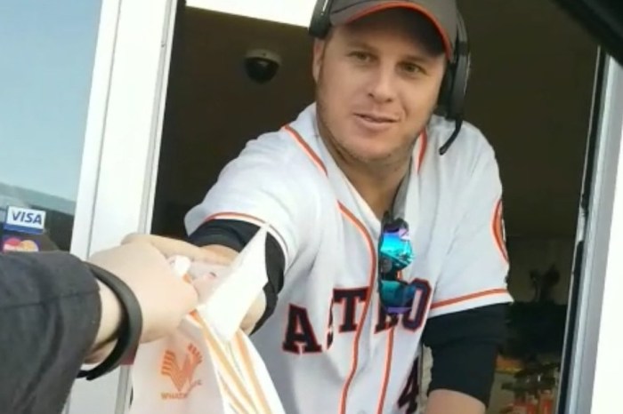 Astros relief pitcher delivers home runs for fans in the form of Whataburger favorites