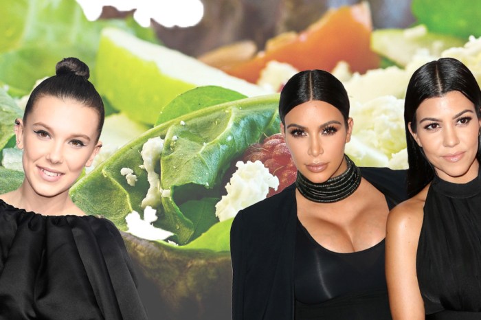 Millie Bobby Brown asked Kourtney Kardashian to shake her salad — and Kim just responded