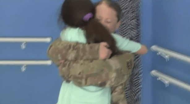 In the middle of her dance practice, military mom makes a surprise her daughter will never forget