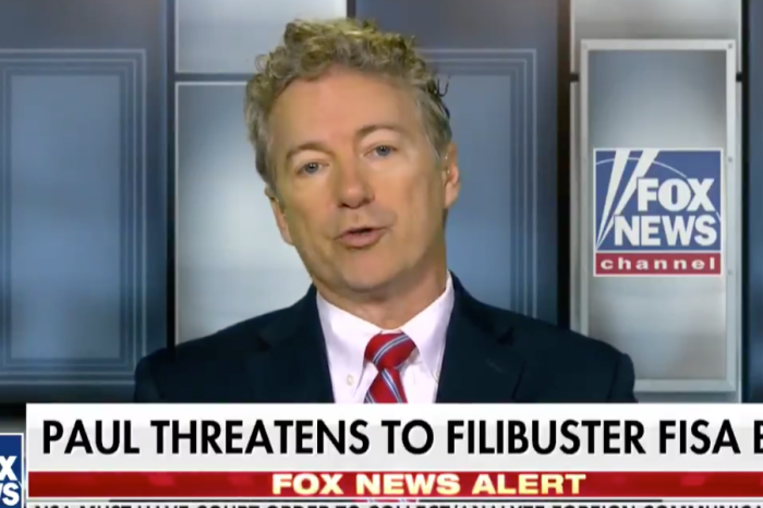 Rand Paul: “If there were ever something worth filibustering, I think it would be filibustering for the Bill of Rights”