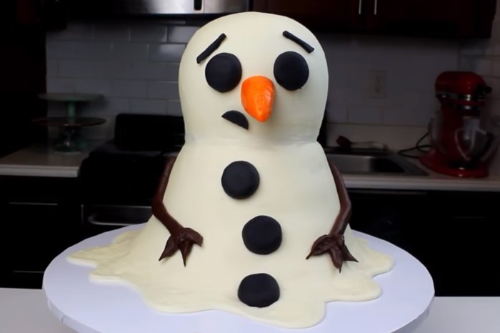 This Melty the Snowman cake is the most adorable depiction of how we feel about winter right now