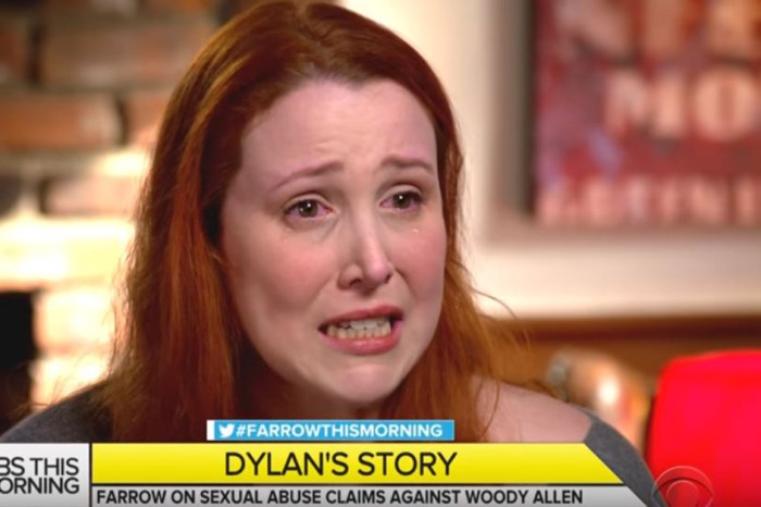Dylan Farrow tearfully recounts alleged sexual abuse at the hands of her adoptive father Woody Allen