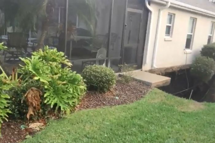 A number of sudden sinkholes threaten to swallow homes in a Florida neighborhood