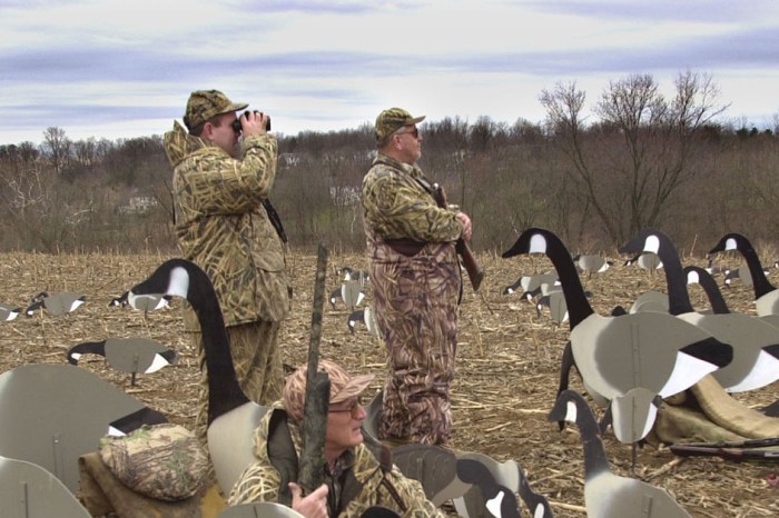 A goose avenged its own death after a run in with a group of Maryland hunters