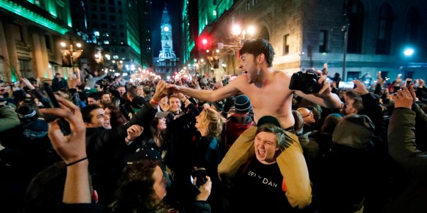 Why isn’t anyone calling rioting Eagles fans “thugs?”