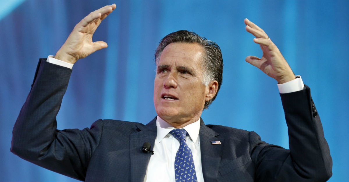 Mitt Romney is officially back in the game with his latest announcement