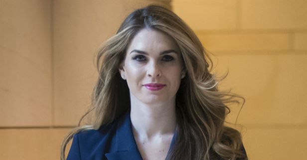 White House Communications Director Hope Hicks is leaving the building