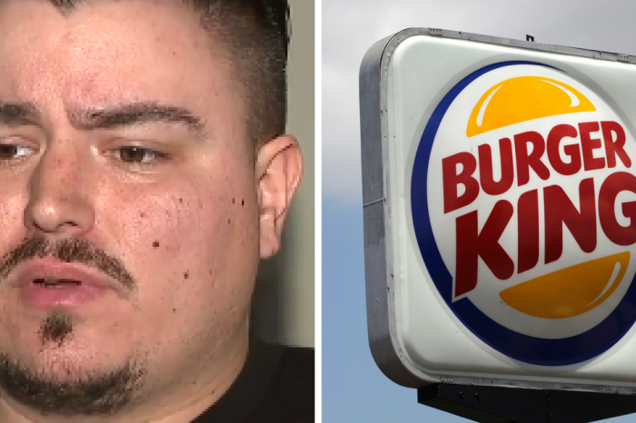 A father of 2 is outraged, saying his family meal at Burger King was cut short by an R-rated interruption