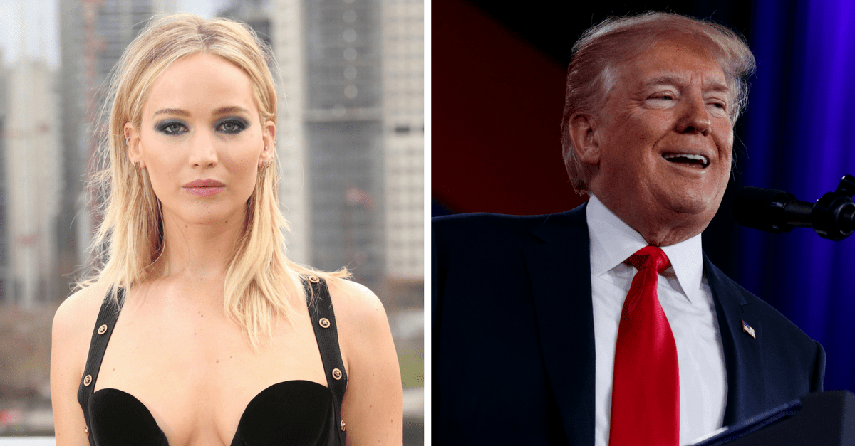 Jennifer Lawrence's reaction to Donald Trump's election